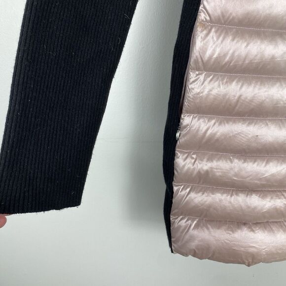Calvin Klein Performance Woman’s Size Medium Down Puffer Jacket Pink Black - Picture 3 of 11